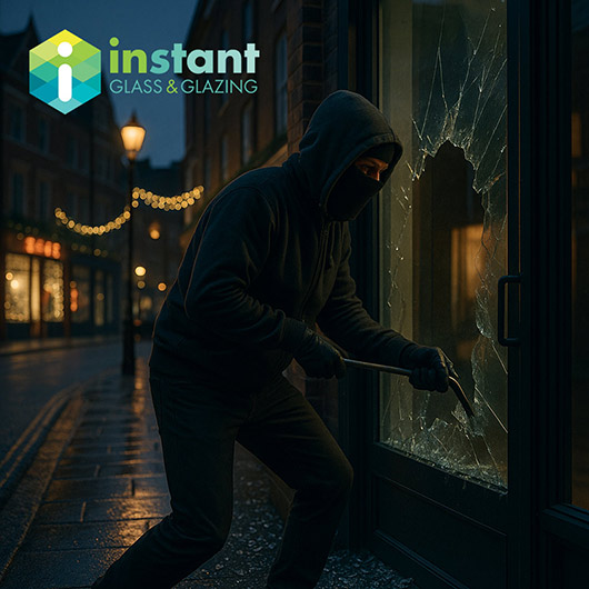 London's Christmas Crime Spike: How Our Emergency Glazing Keeps Your Home & Business Secure