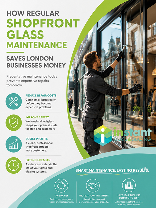 How regular shopfront glass maintenance saves London businesses money