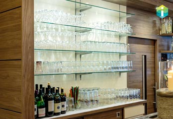 Bespoke Glass Shelves