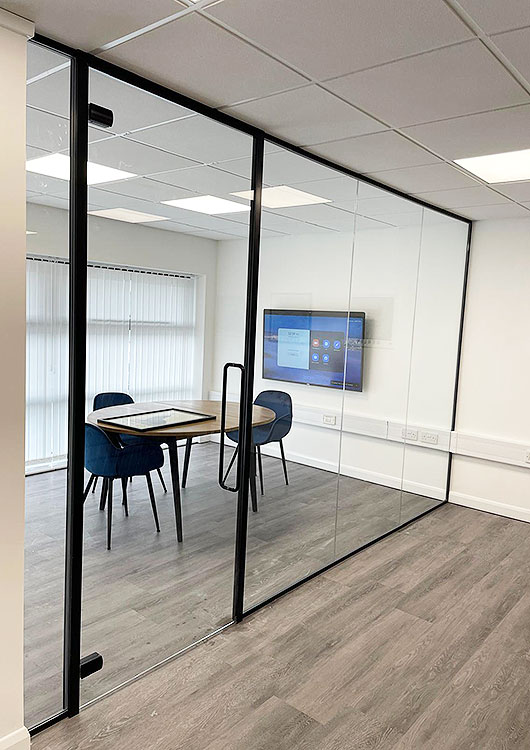 Framed Glass Partition Installers in Medway & surrounding areas